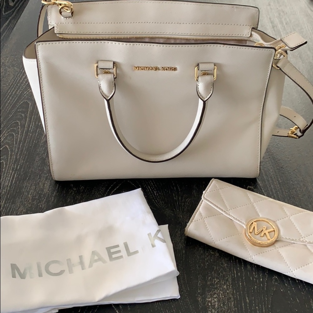 SOLD!!!!Michaels Kors purse, wallet bundled